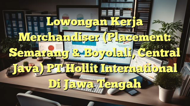 Lowongan Kerja Merchandiser (Placement: Semarang & Boyolali, Central Java) PT Hollit International Di Jawa Tengah