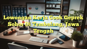 Lowongan Kerja Cook Geprek Sohor Di Tembalang, Jawa Tengah