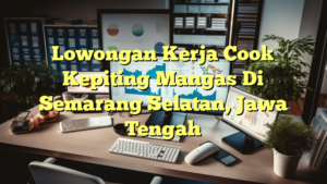 Lowongan Kerja Cook Kepiting Mangas Di Semarang Selatan, Jawa Tengah