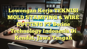 Lowongan Kerja TEKNISI MOLD STAMPING & WIRE CUTTING PT Borine Technology Indonesia Di Kendal, Jawa Tengah