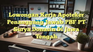 Lowongan Kerja Apoteker Penanggung Jawab PBF PT Surya Donasin Di Jawa Tengah