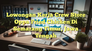 Lowongan Kerja Crew Store Oppa Fried Chicken Di Semarang Timur, Jawa Tengah