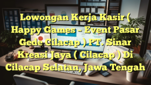 Lowongan Kerja Kasir ( Happy Games – Event Pasar Gede Cilacap ) PT. Sinar Kreasi Jaya ( Cilacap ) Di Cilacap Selatan, Jawa Tengah