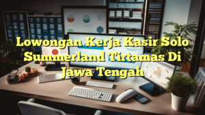 Lowongan Kerja Kasir Solo Summerland Tirtamas Di Jawa Tengah