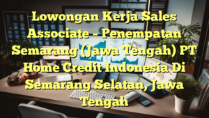 Lowongan Kerja Sales Associate – Penempatan Semarang (Jawa Tengah) PT Home Credit Indonesia Di Semarang Selatan, Jawa Tengah