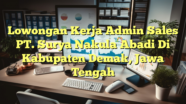 Lowongan Kerja Admin Sales PT. Surya Nakula Abadi Di Kabupaten Demak, Jawa Tengah