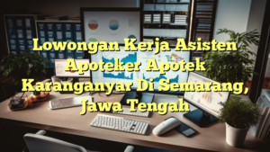 Lowongan Kerja Asisten Apoteker Apotek Karanganyar Di Semarang, Jawa Tengah