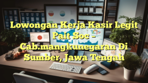 Lowongan Kerja Kasir Legit Pait Soc – Cab.mangkunegaran Di Sumber, Jawa Tengah