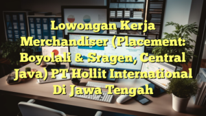 Lowongan Kerja Merchandiser (Placement: Boyolali & Sragen, Central Java) PT Hollit International Di Jawa Tengah