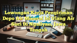 Lowongan Kerja Pengiriman Depo Air Mineral Isi Ulang Air Suci Di Ngaliyan, Jawa Tengah