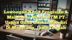 Lowongan Kerja Pengisian & Maintance Mesin ATM PT Usaha Guna Bhakti Mandiri Di Magelang, Jawa Tengah