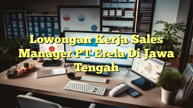 Lowongan Kerja Sales Manager PT Erela Di Jawa Tengah