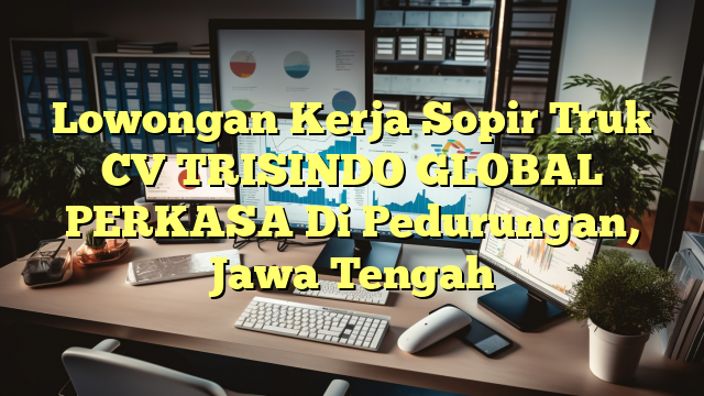 Lowongan Kerja Sopir Truk CV TRISINDO GLOBAL PERKASA Di Pedurungan, Jawa Tengah