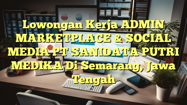 Lowongan Kerja ADMIN MARKETPLACE & SOCIAL MEDIA PT SANIDATA PUTRI MEDIKA Di Semarang, Jawa Tengah