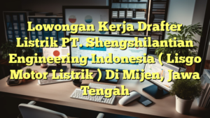 Lowongan Kerja Drafter Listrik PT. Shengshilantian Engineering Indonesia ( Lisgo Motor Listrik ) Di Mijen, Jawa Tengah