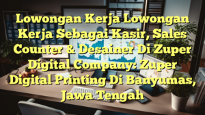 Lowongan Kerja Lowongan Kerja Sebagai Kasir, Sales Counter & Desainer Di Zuper Digital Company: Zuper Digital Printing Di Banyumas, Jawa Tengah