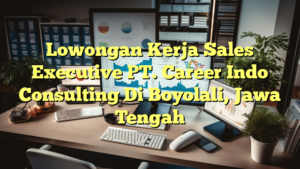 Lowongan Kerja Sales Executive PT. Career Indo Consulting Di Boyolali, Jawa Tengah