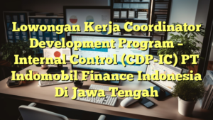 Lowongan Kerja Coordinator Development Program – Internal Control (CDP-IC) PT Indomobil Finance Indonesia Di Jawa Tengah