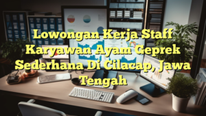 Lowongan Kerja Staff Karyawan Ayam Geprek Sederhana Di Cilacap, Jawa Tengah