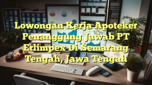 Lowongan Kerja Apoteker Penanggung Jawab PT Erlimpex Di Semarang Tengah, Jawa Tengah