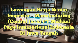 Lowongan Kerja Senior Inspector – Manufacturing (Central Java) PT Michael Page Internasional Indonesia Di Jawa Tengah