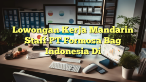 Lowongan Kerja Mandarin Staff PT Formosa Bag Indonesia Di