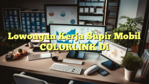 Lowongan Kerja Supir Mobil COLORLINK Di