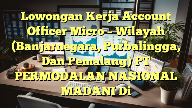 Lowongan Kerja Account Officer Micro – Wilayah (Banjarnegara, Purbalingga, Dan Pemalang) PT PERMODALAN NASIONAL MADANI Di