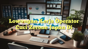 Lowongan Kerja Operator Cuci Zerone Japan Di